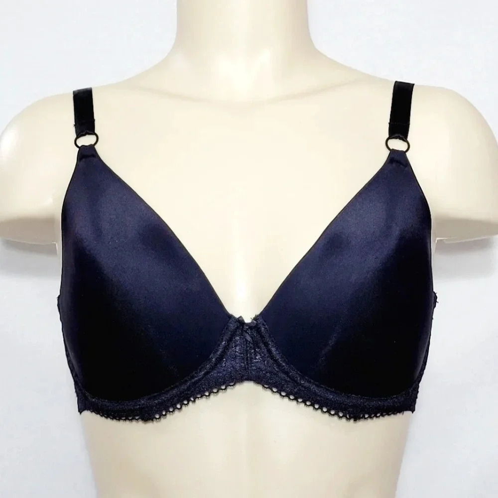 32DD DKNY 453054 Classic Curves Stretch Foam Contour Underwire Bra Black NWT New